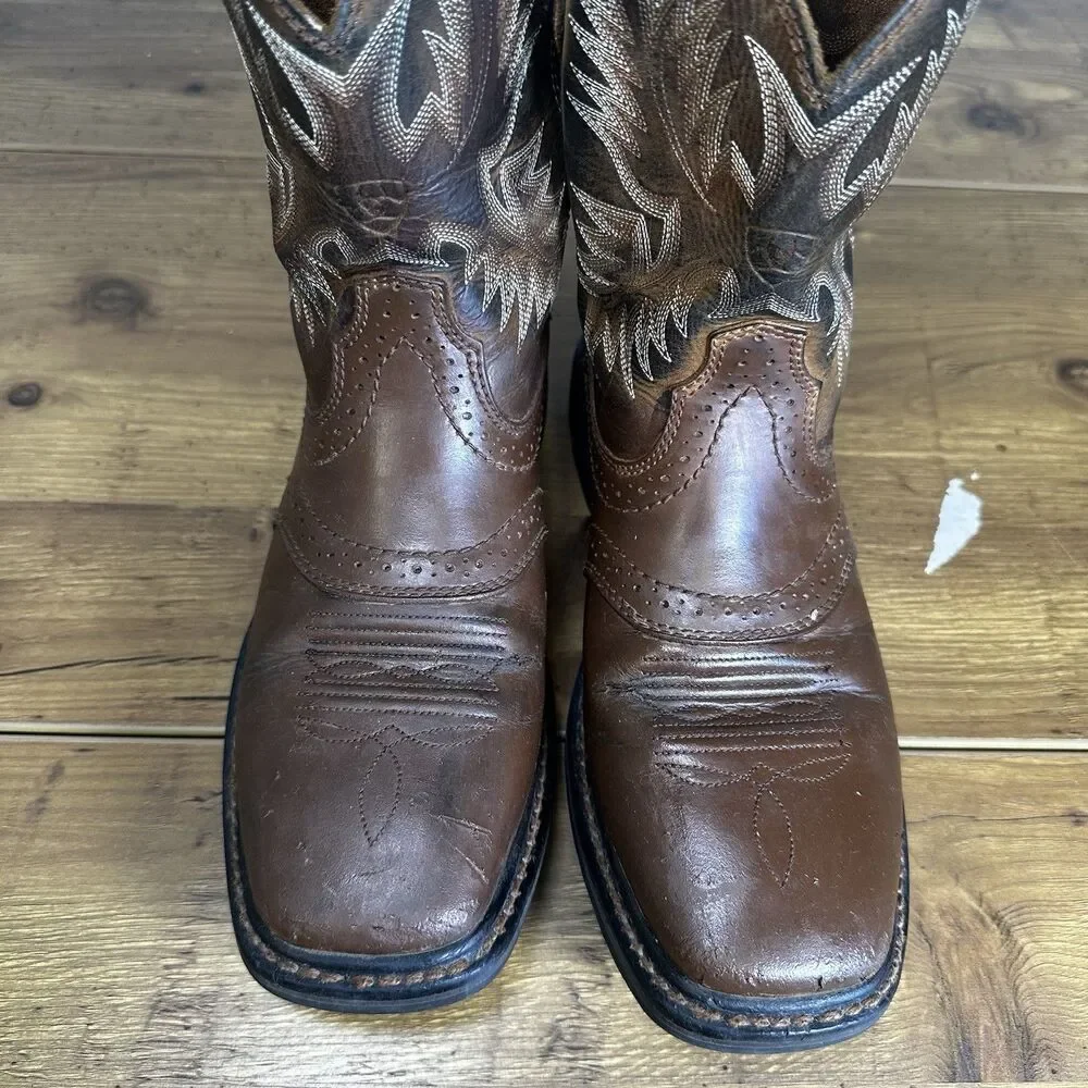 Ariat Sierra Men’s 7D  Pull-On Work Cowboy Boots